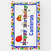 Bannière d'anniversaire personnalisée (Vertical)