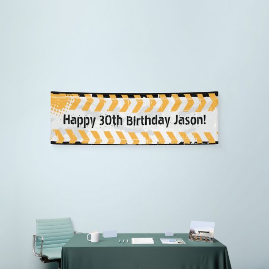 Bannière d'anniversaire personnalisée de construct (Salon professionnel)