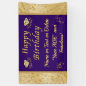 Bannière d'anniversaire personnalisée en ligne (Vertical)