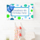 Bannière d'anniversaire personnalisée pour petit g (En situation)