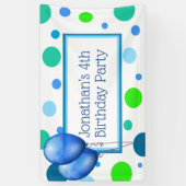 Bannière d'anniversaire personnalisée pour petit g (Vertical)