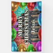 Bannière d'anniversaire personnalisées de Jésus (Vertical)