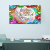 Bannière d'anniversaire personnalisées Donut (Salon professionnel)