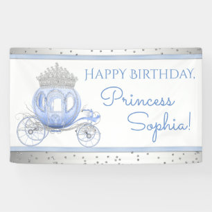 Bannière d'anniversaire pour filles Princesse Cend