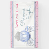 Bannière d'anniversaire pour filles princesses (Vertical)