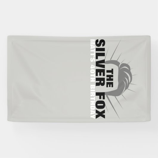 Bannière d'anniversaire pour hommes (Horizontal)