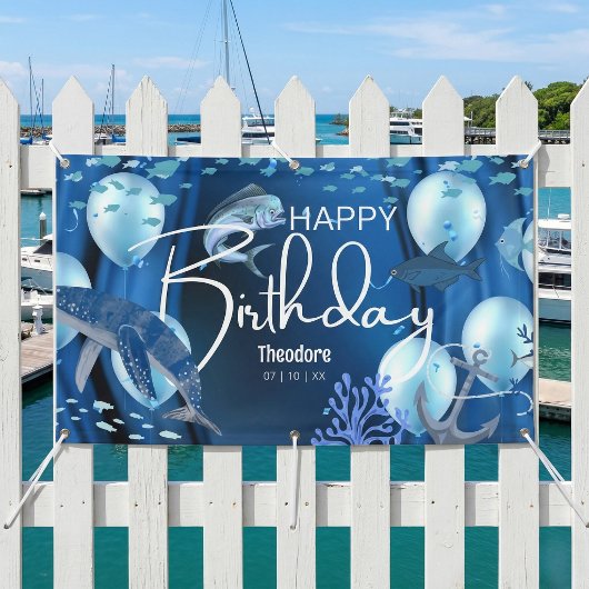 Bannière d'anniversaire pour une expérience inoubl