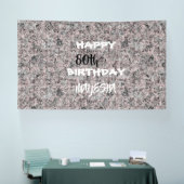 Bannière d'anniversaire rouge noir et blanc (Salon professionnel)