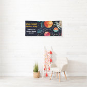 Bannière d'anniversaire spatiale (En situation)