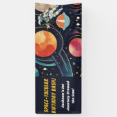 Bannière d'anniversaire spatiale (Vertical)