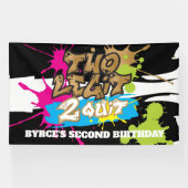 Bannière d'anniversaire Two Legit 2 Quit couleurs (Horizontal)