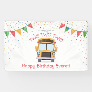 Bannière d'anniversaire Two Two