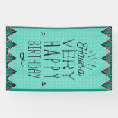 Bannière d'anniversaire unique Vertical Happy (Horizontal)