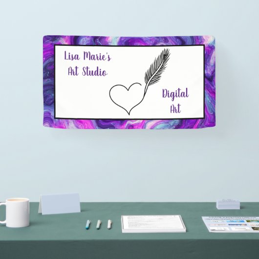 Bannière d'art personnalisée pour spectacles d'art (Salon professionnel)