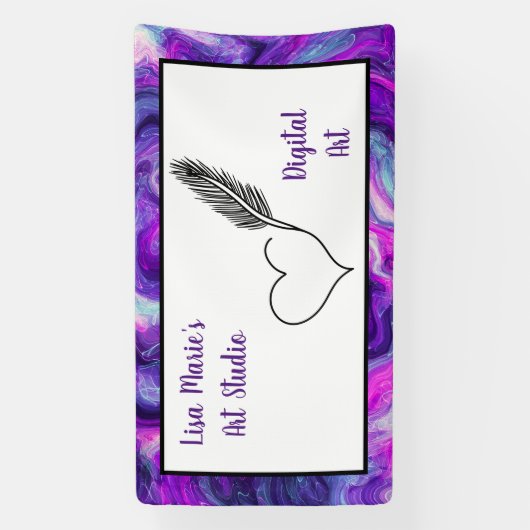 Bannière d'art personnalisée pour spectacles d'art (Verticale)