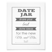 Bannière Date Jar Mariage Signal Photo Imprimer - (Devant)