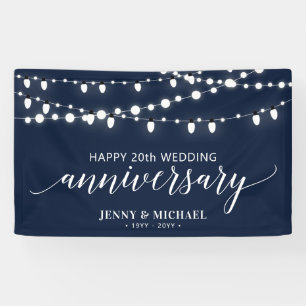 Bannière de 10e anniversaire de mariage moderne no