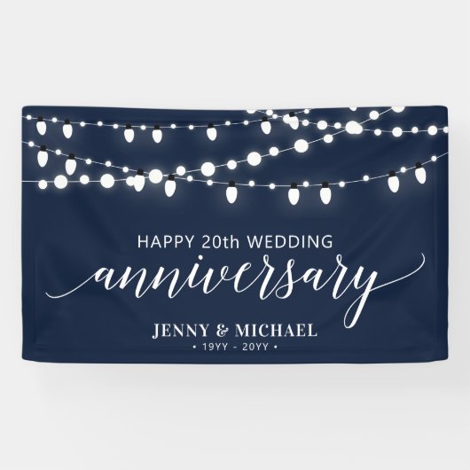 Bannière de 10e anniversaire de mariage moderne no (Horizontal)