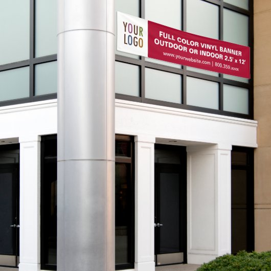 Bannière de 12' en Vinyle extra large (Bâtiment extérieur)