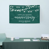 Bannière de 20e anniversaire de mariage vert moder (Salon professionnel)