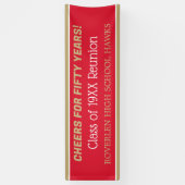 Bannière de 2 mètres ! Modifiez l'année ! Bannière (Vertical)