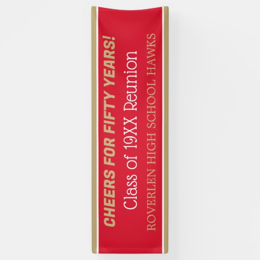 Bannière de 2 mètres ! Modifiez l'année ! Bannière (Vertical)