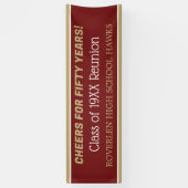 Bannière de 2 mètres ! Modifiez l'année ! Bannière (Vertical)