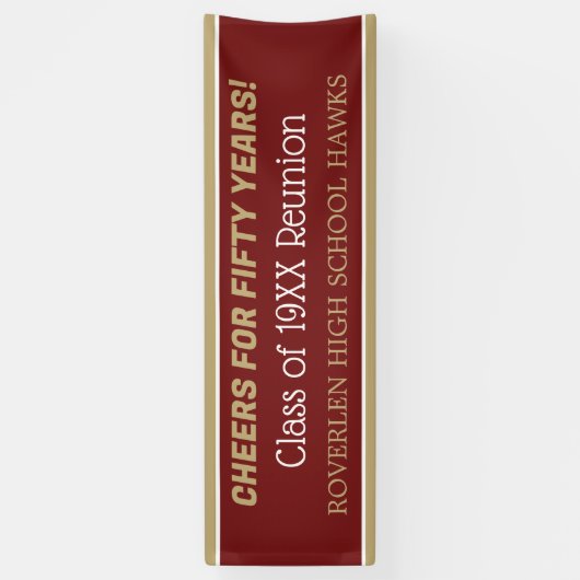 Bannière de 2 mètres ! Modifiez l'année ! Bannière (Vertical)