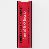 Bannière de 2 mètres ! Modifiez l'année ! Bannière (Vertical)