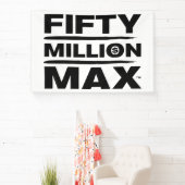 Bannière de 50 millions de maxi™ en logo blanc 4"  (Insitu)