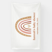 Bannière de Baby shower arc-en-ciel Boho (Verticale)