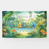 Bannière de Baby shower Cute Dinosaur (Horizontal)