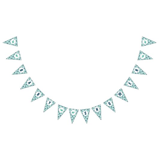 Bannière de baby shower de baleine bleue (Tout)