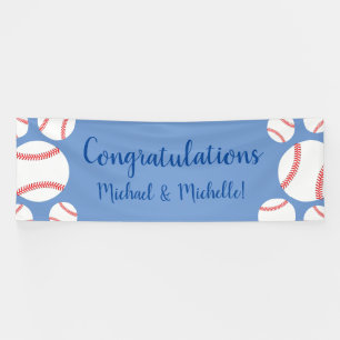 Bannière de Baby shower de baseball Little Slugge