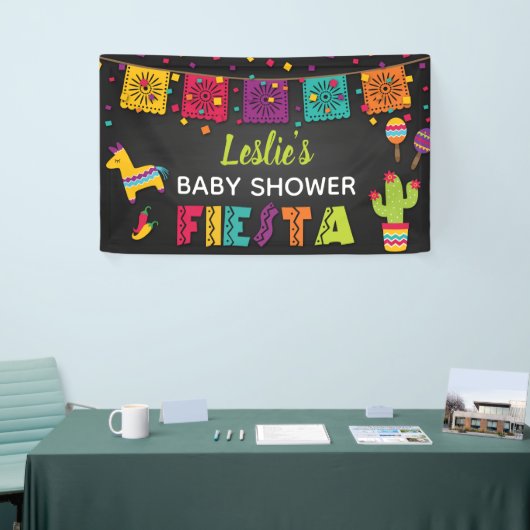 Bannière de baby shower de fiesta (Salon professionnel)