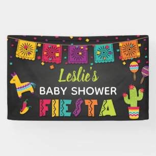 Bannière de baby shower de fiesta