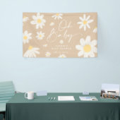Bannière de Baby shower de fleurs Boho Daisy (Salon professionnel)