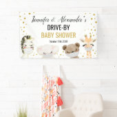Bannière de Baby shower Drive-By (En situation)