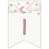 Bannière de Baby shower Dusty Pink Girl (Premier drapeau)