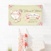 Bannière de Baby Shower Fille Renardeau (En situation)