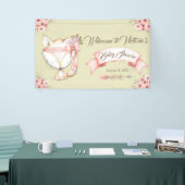 Bannière de Baby Shower Fille Renardeau (Salon professionnel)