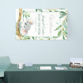 Bannière de Baby shower Koala Bear et Eucalyptus L (Salon professionnel)