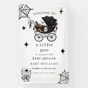 Bannière de Baby Shower Little Boo Is Almost Due