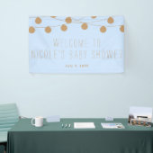 Bannière de Baby shower lumineux Blue & Gold Moder (Salon professionnel)