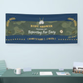 Bannière de Baby Shower Militaire — Présentation a (Salon professionnel)