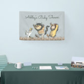 Bannière de Baby Shower Où sont les bêtes sauvages (Salon professionnel)