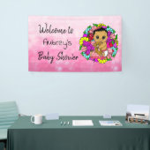 Bannière de Baby shower pour fille, ethnique bébé  (Salon professionnel)