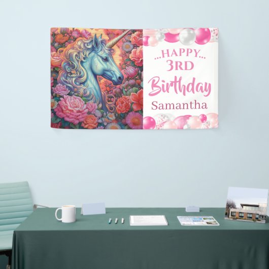 Bannière de ballons magiques Unicorn (Salon professionnel)