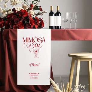 Bannière de bar à mimosas pour enterrement de vie
