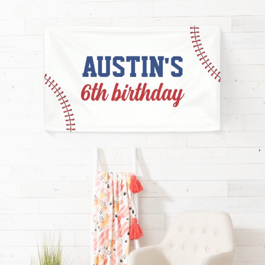 Bannière de baseball Anniversaire Contexte Année d (En situation)